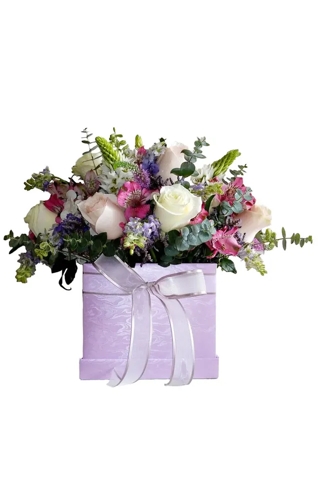 BOX PRIMAVERAL DE 12 ROSAS