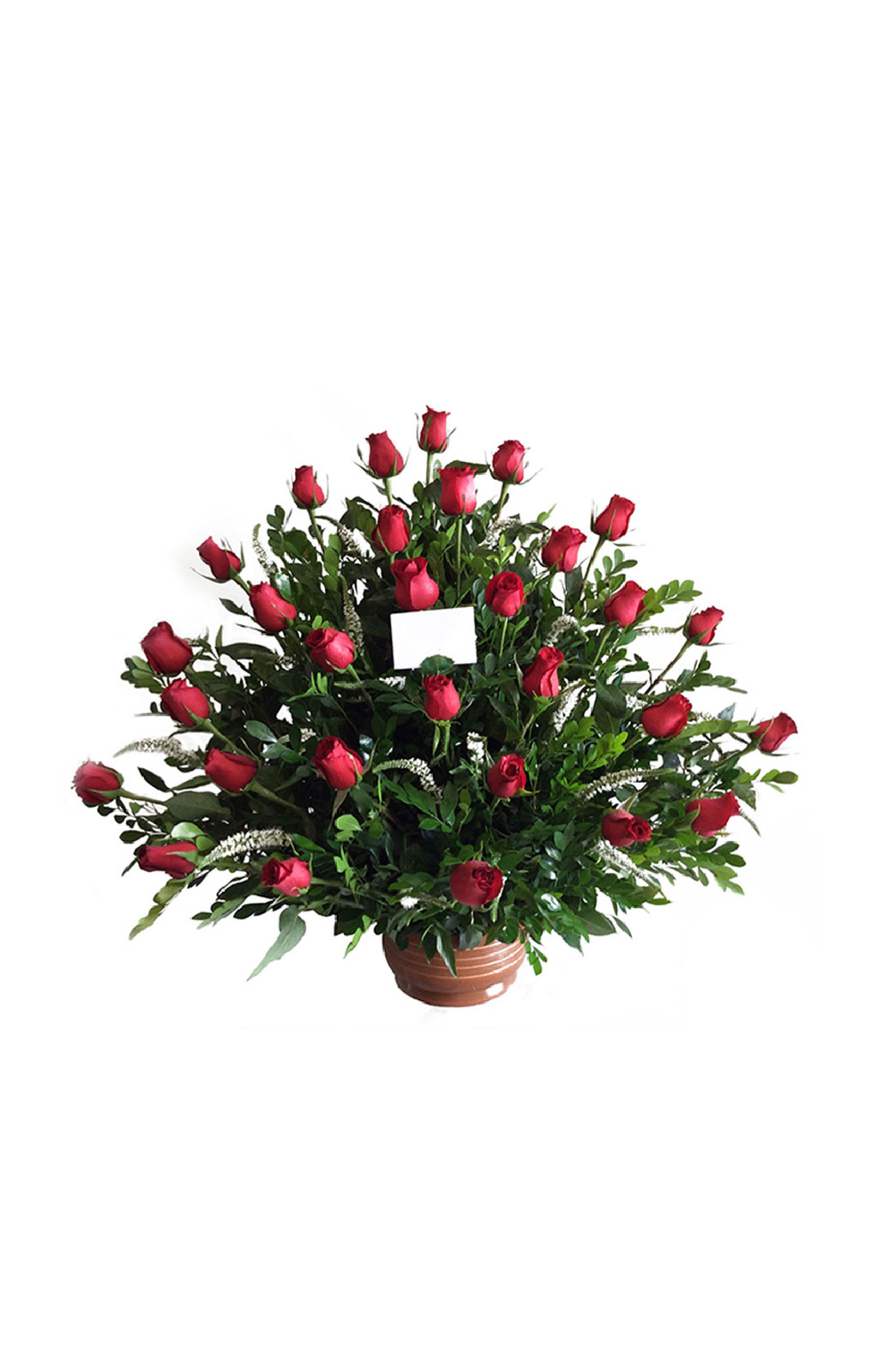 ARREGLO DE ROSAS ROJAS TRADICIONAL