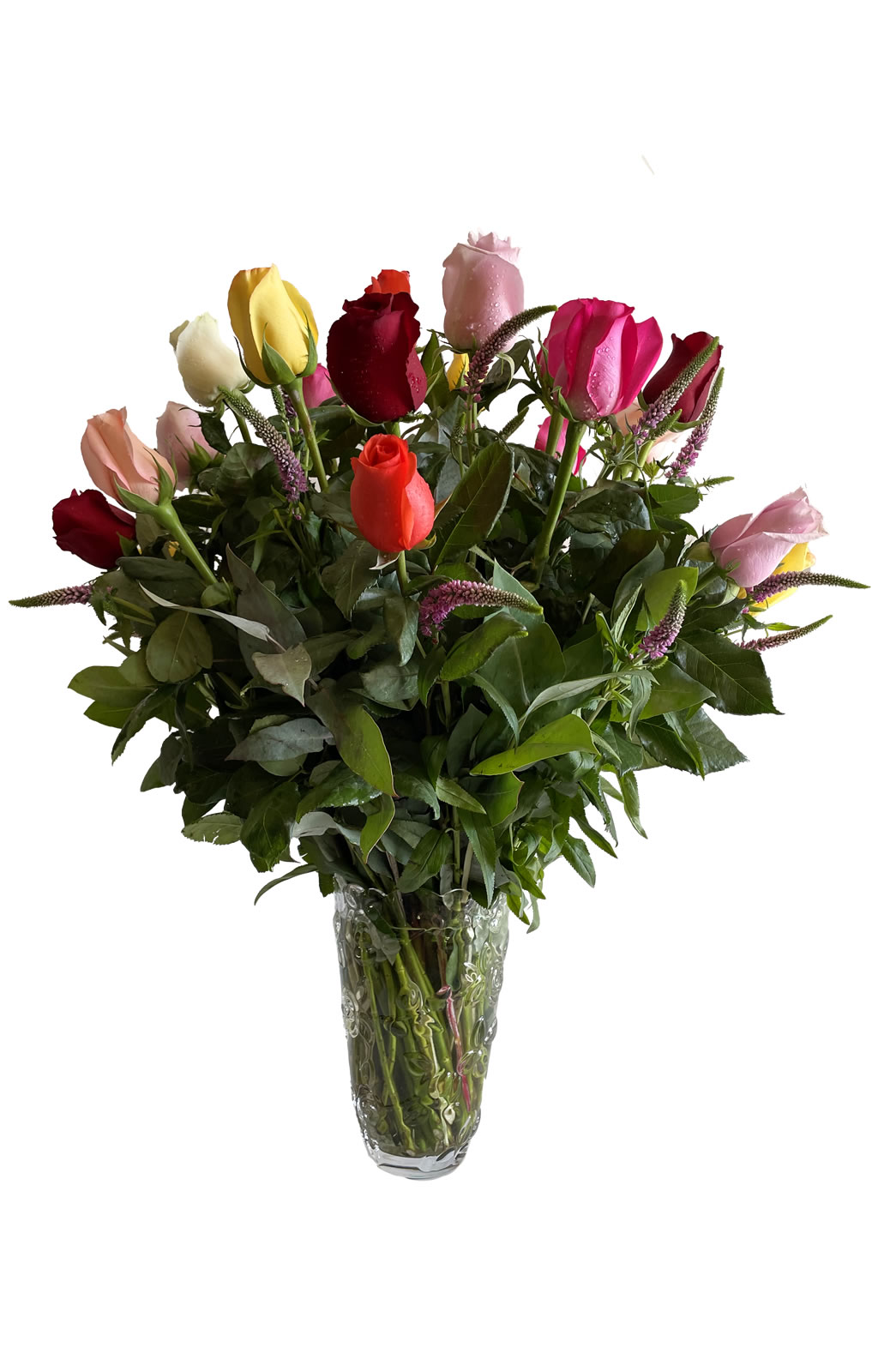 ARREGLO 18 ROSAS PRIMAVERAL