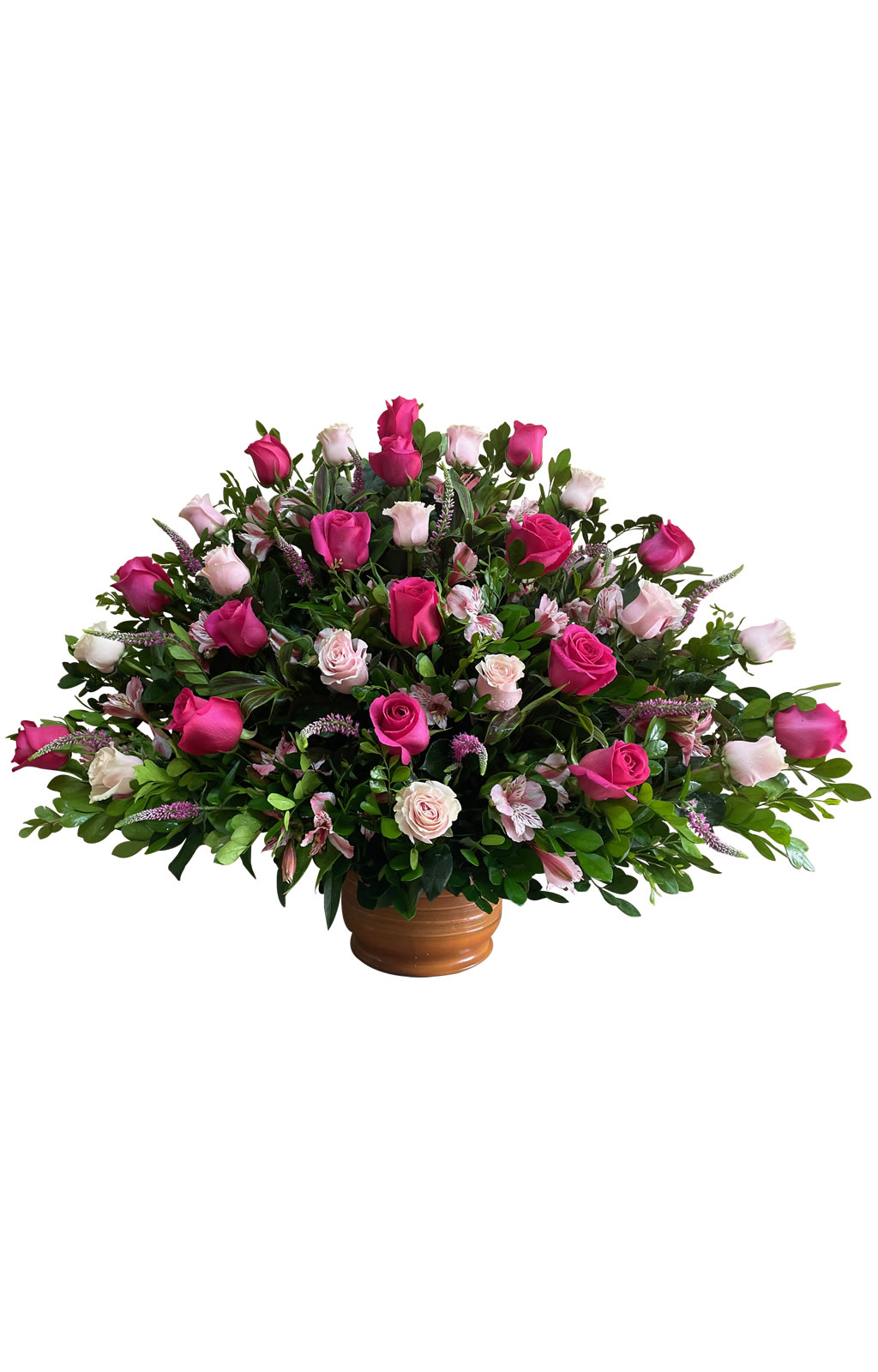 ARREGLO CON 30 ROSAS Y ASTROMELIAS