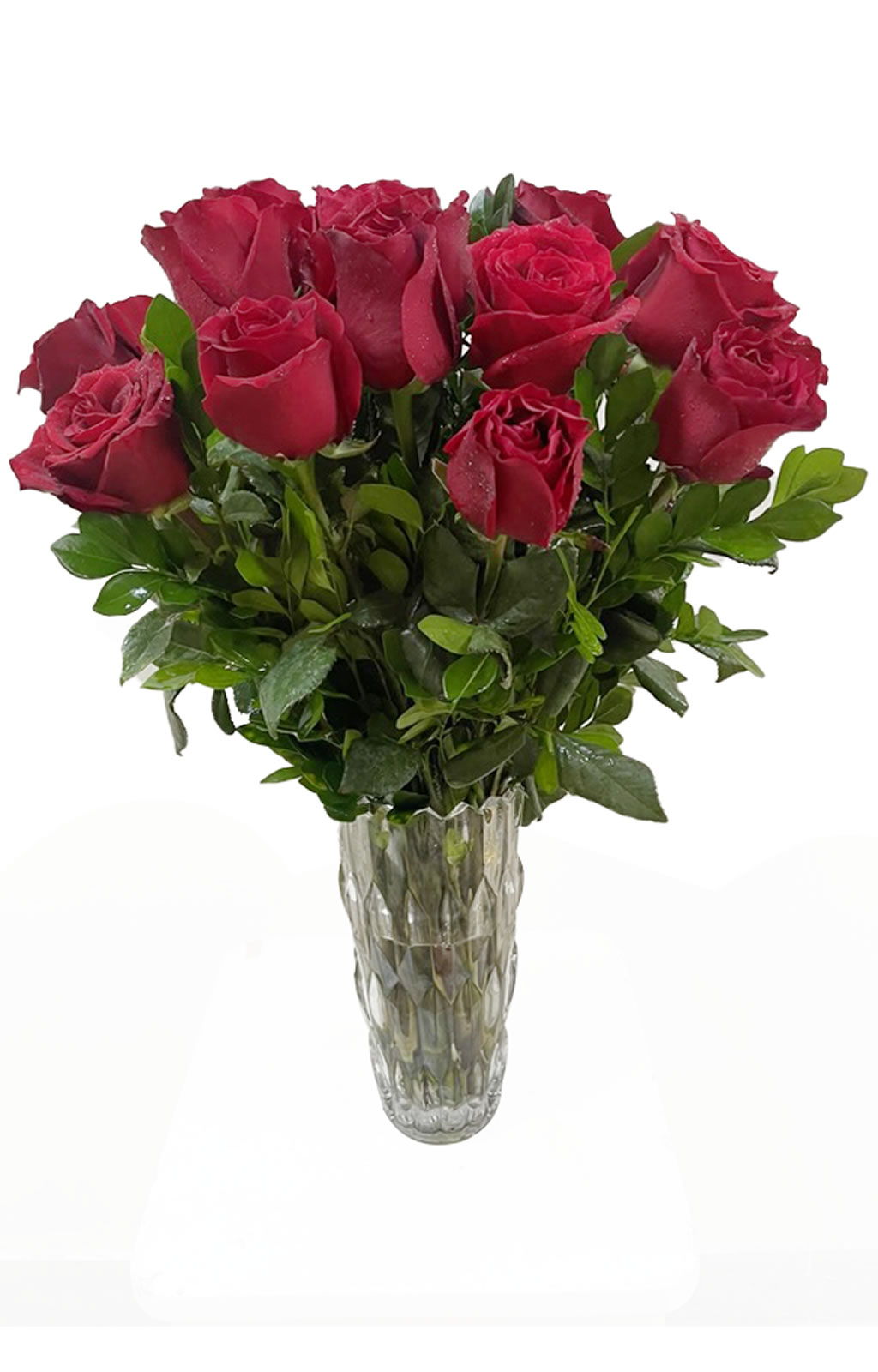 ARREGLO 12 ROSAS ABIERTAS