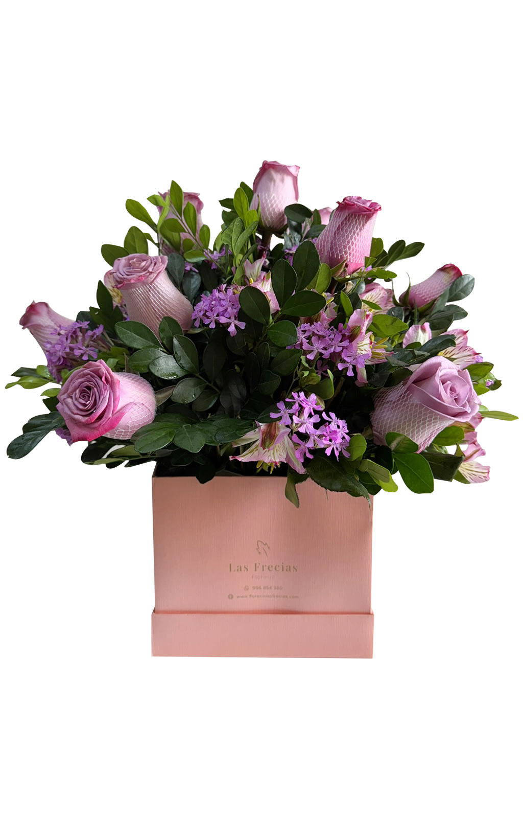 BOX DE 12 ROSAS ROSADAS