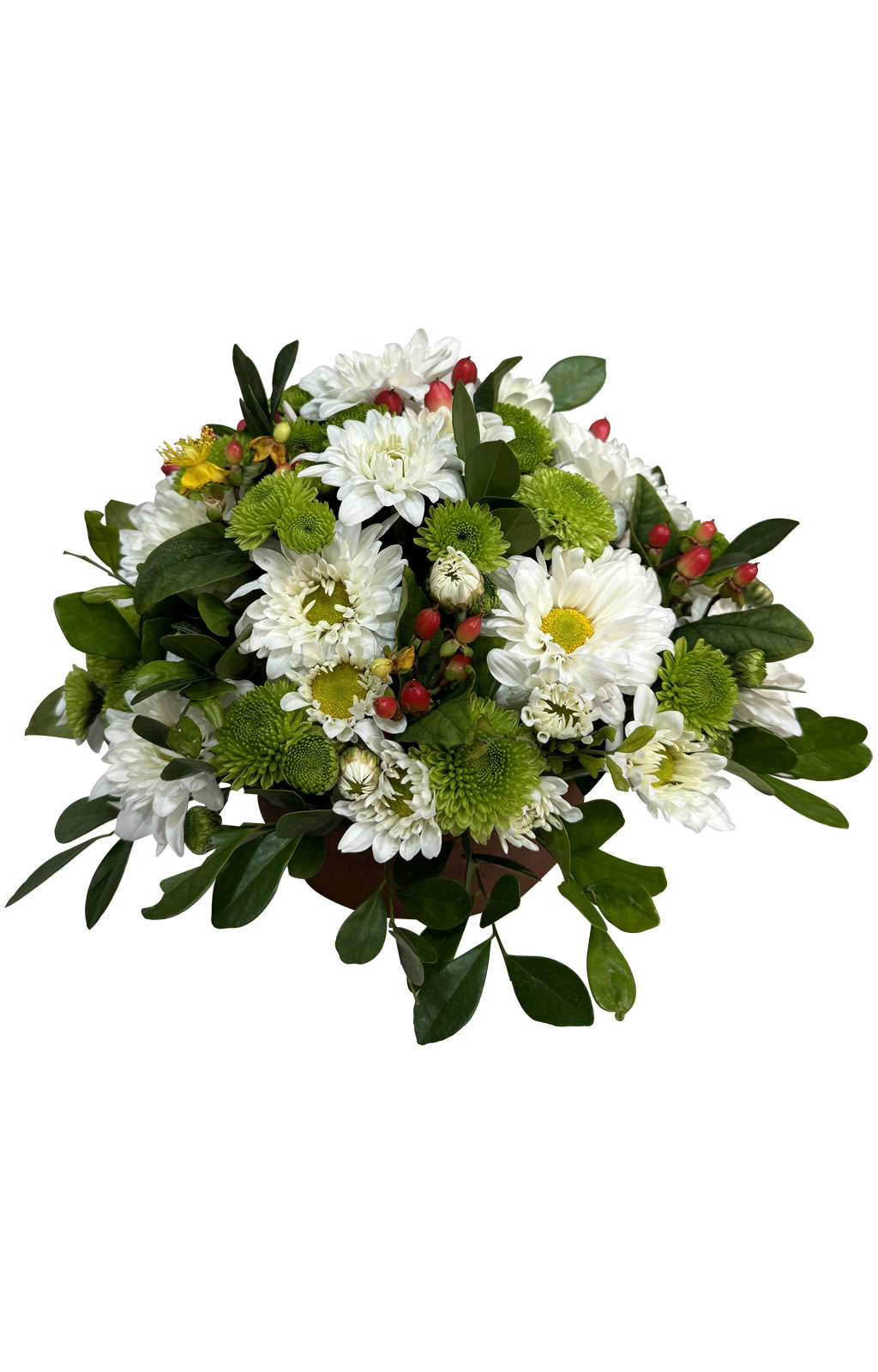 CENTRO DE MESA MARGARITAS BLANCAS