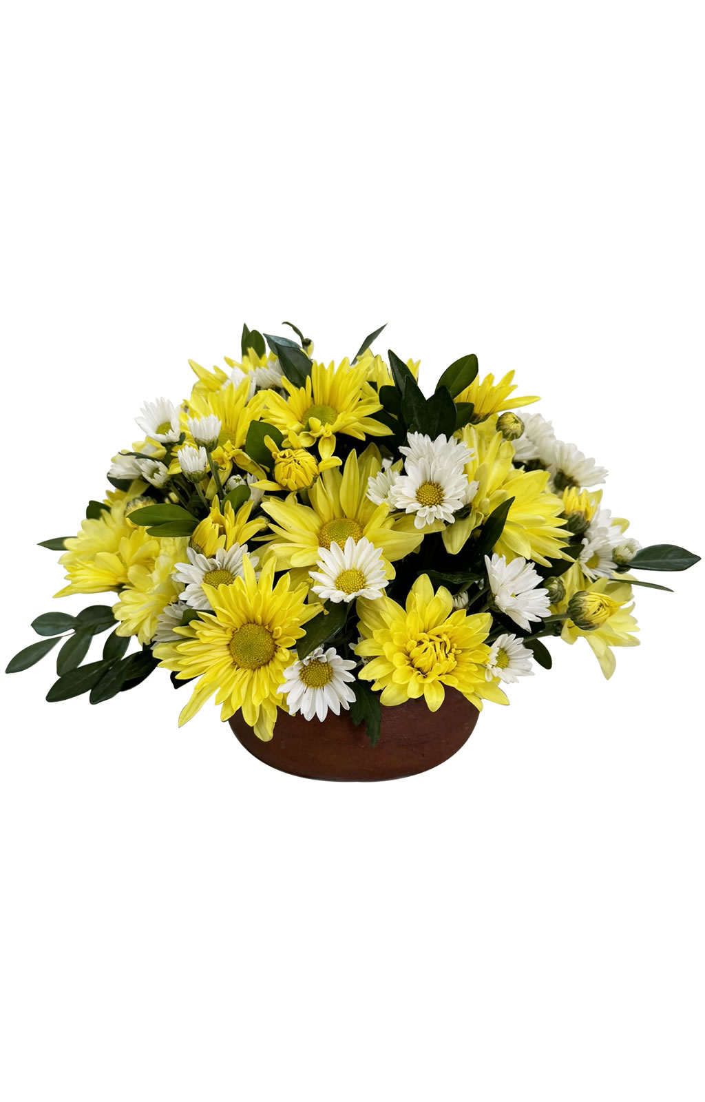 CENTRO DE MESA MARGARITAS AMARILLLAS