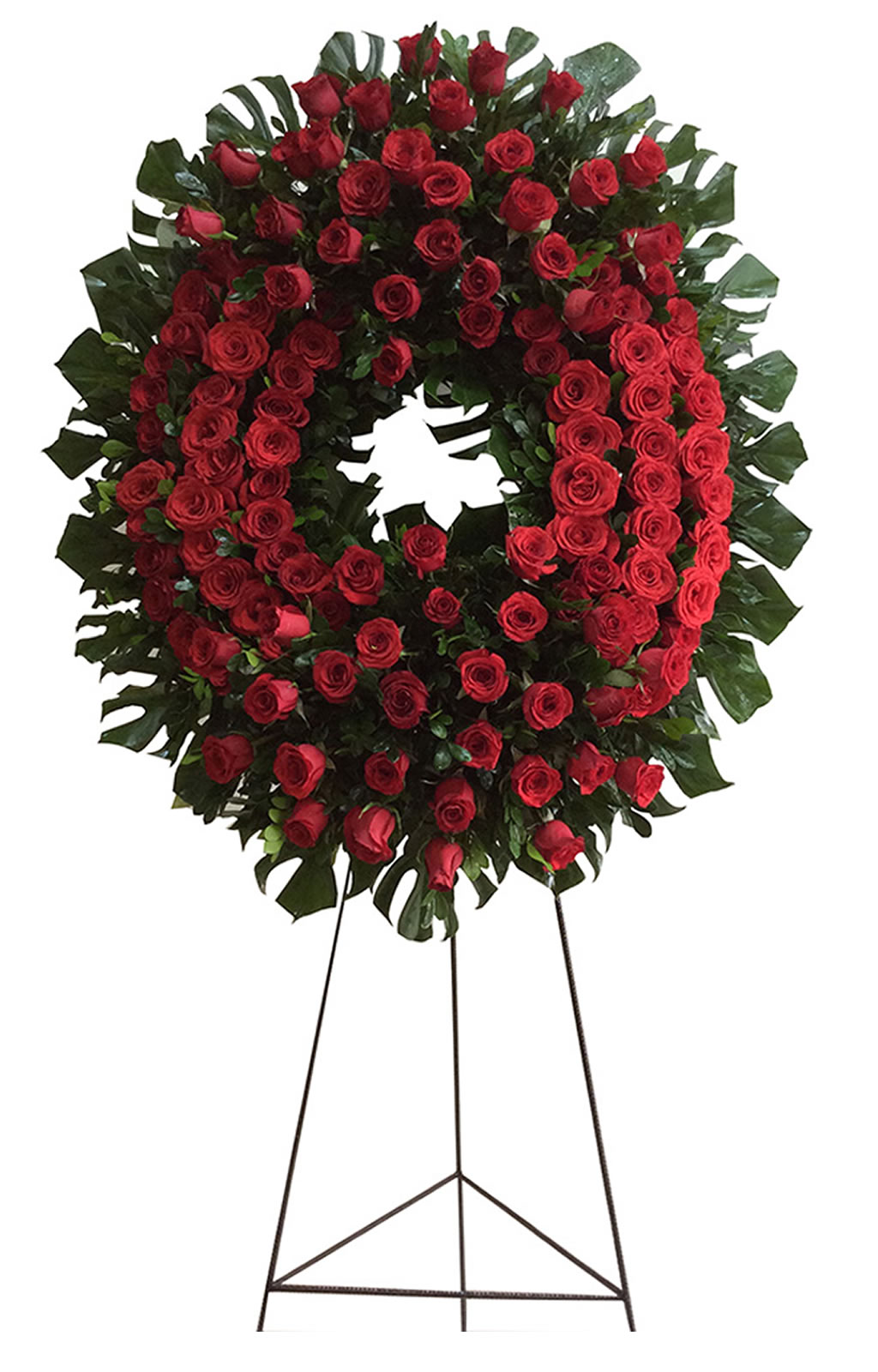 CORONA DE DEFUNCIÓN SOLO ROSAS