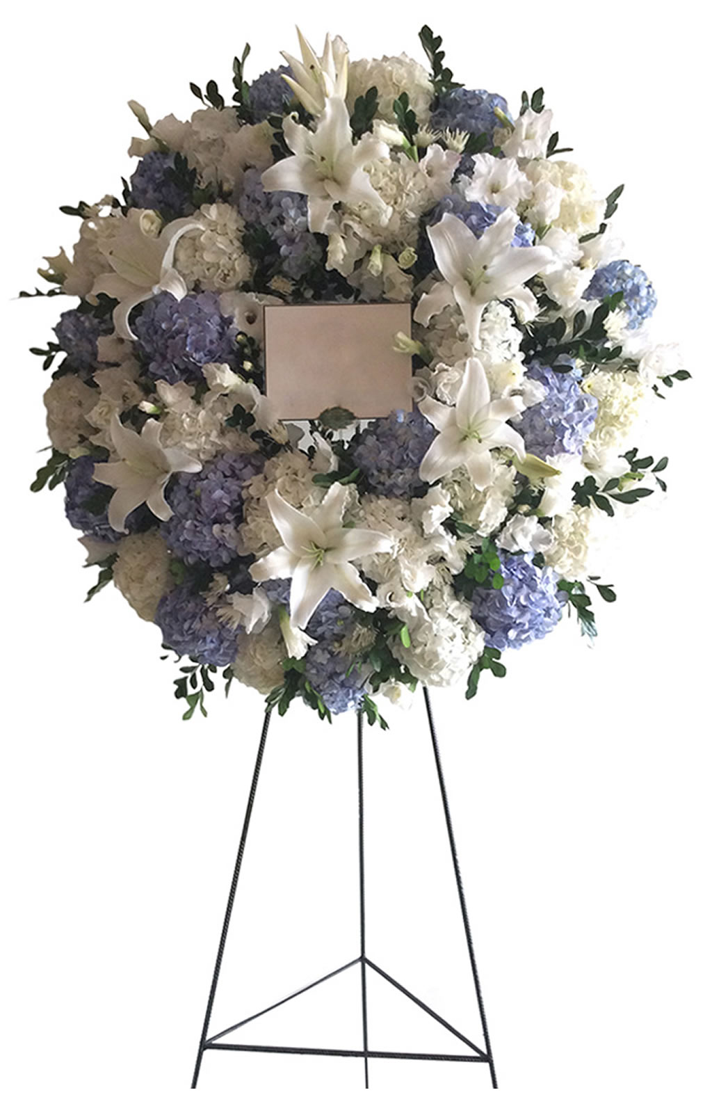 CORONA DE DEFUNCIÓN TONOS CELESTES