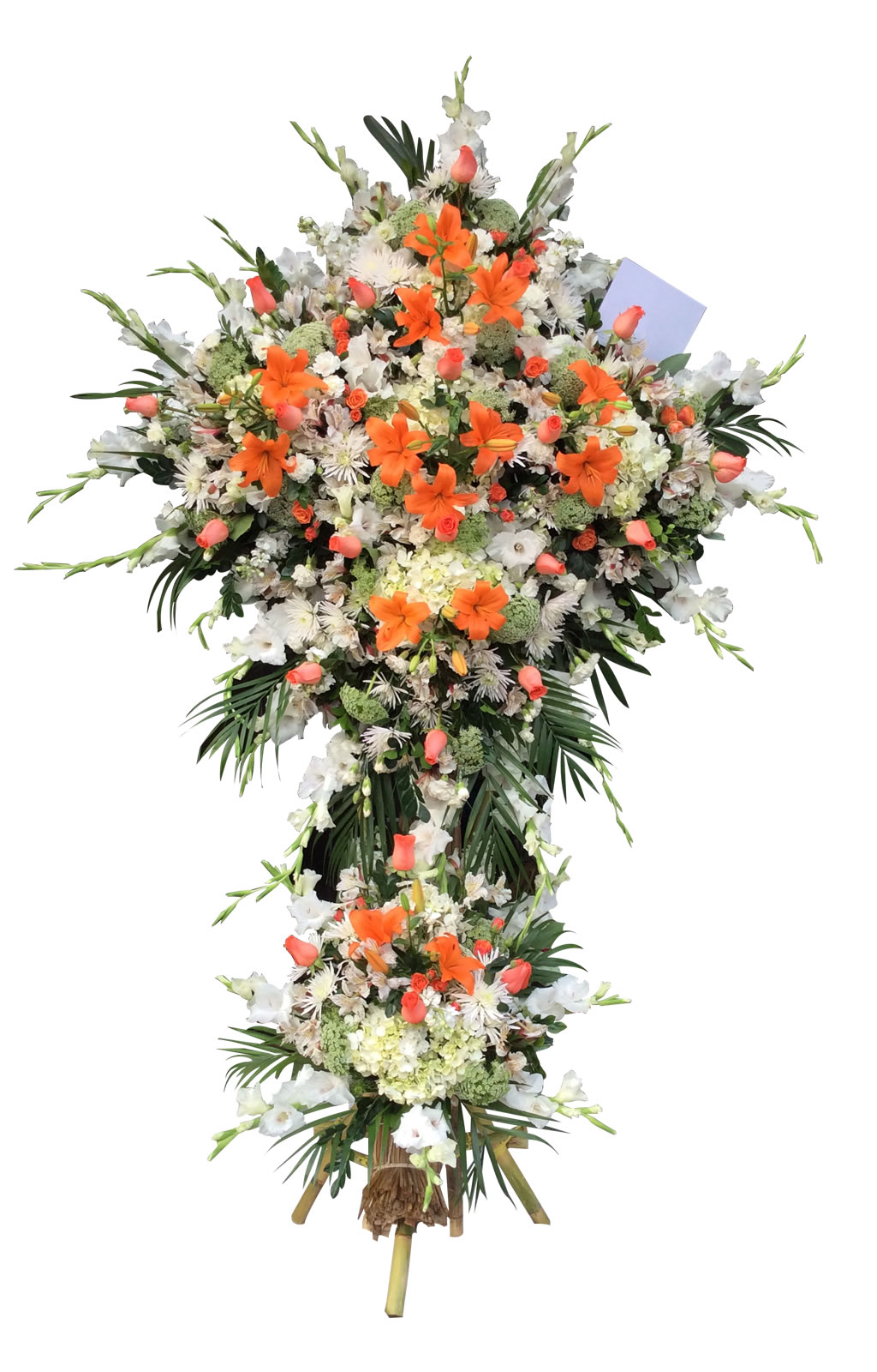 CRUZ DE DEFUNCIÓN BLANCO Y COLOR