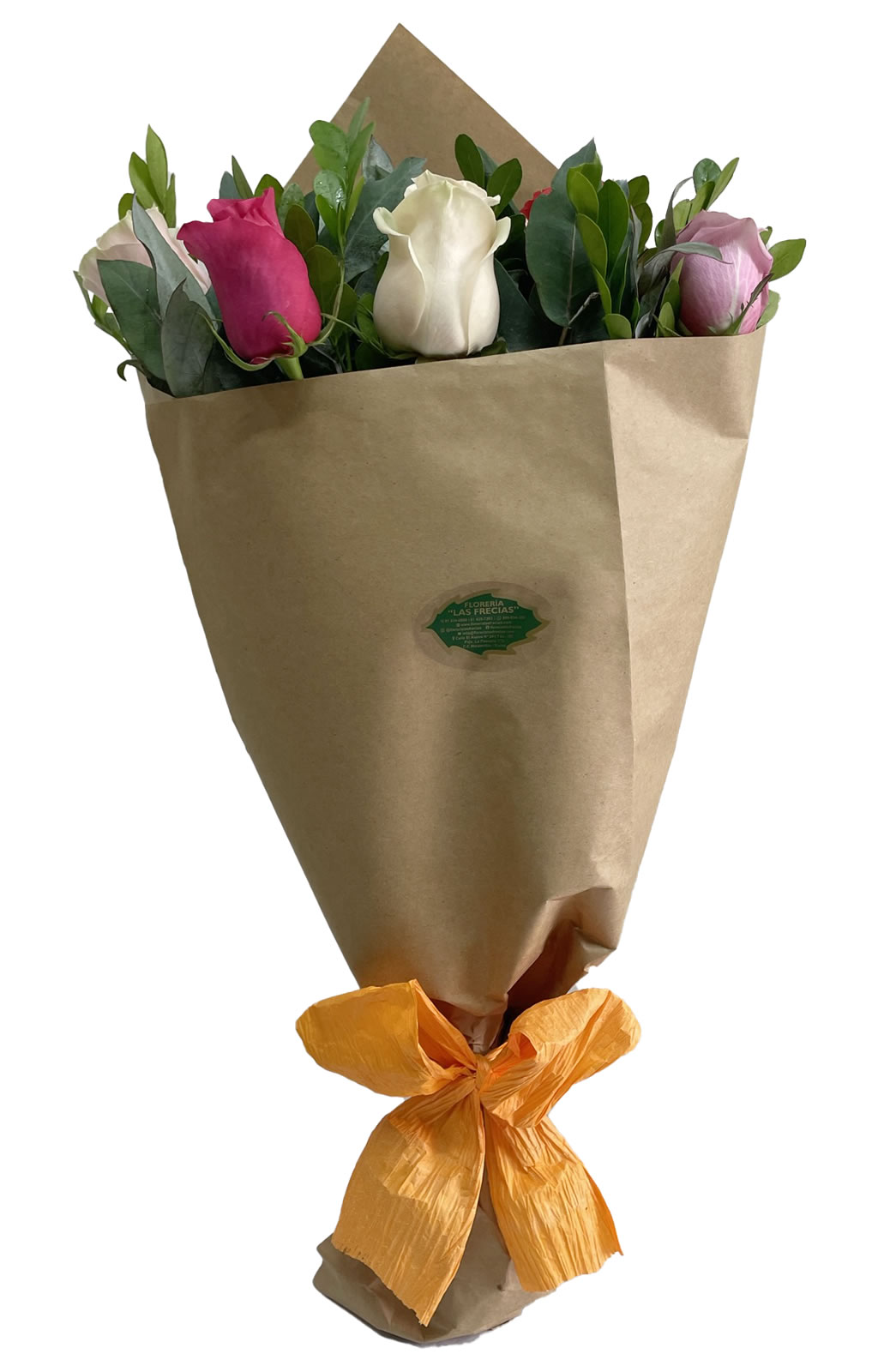 RAMO DE 12 ROSAS EN PAPEL CRAFT