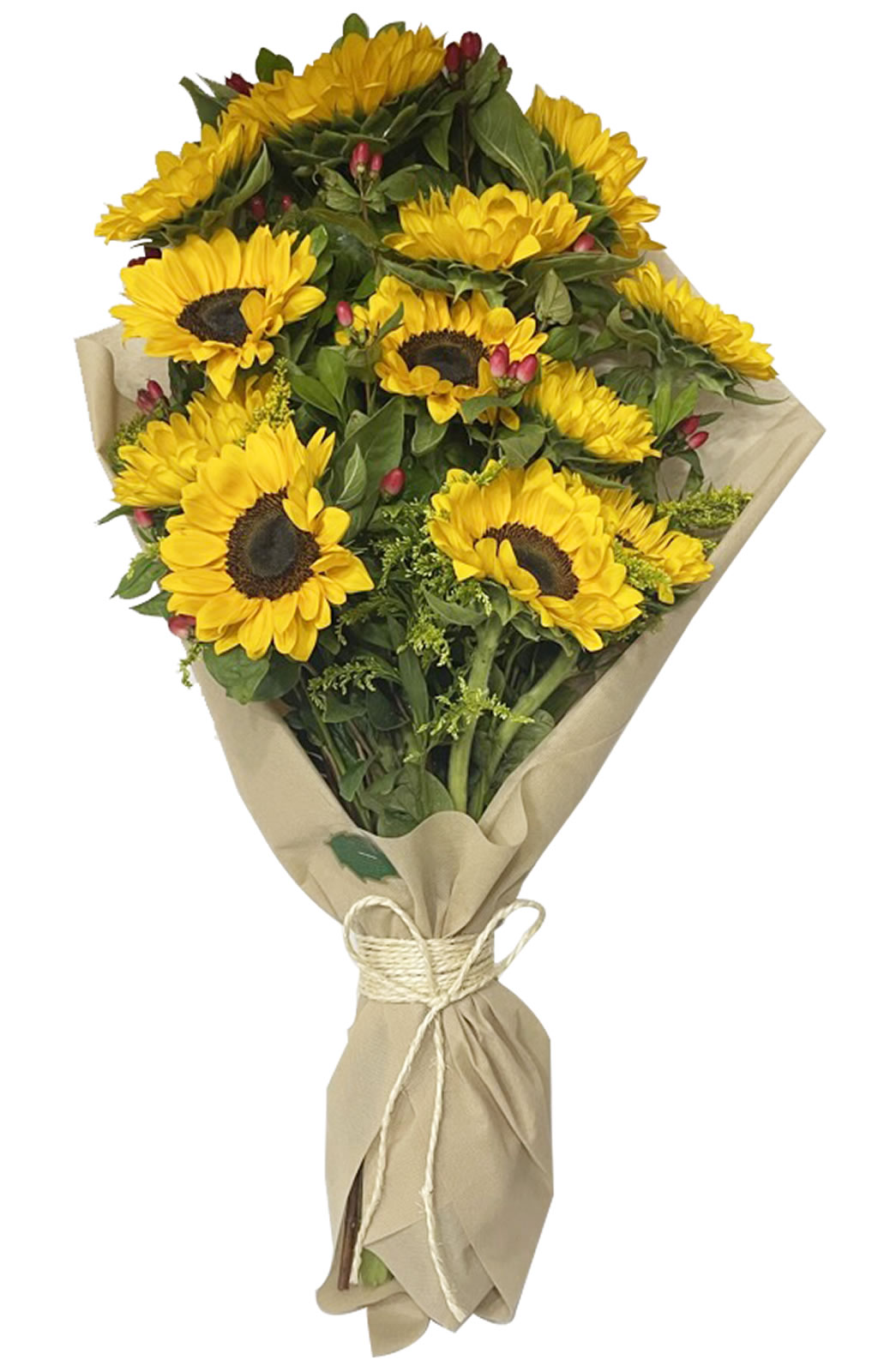 RAMO DE 12 GIRASOLES