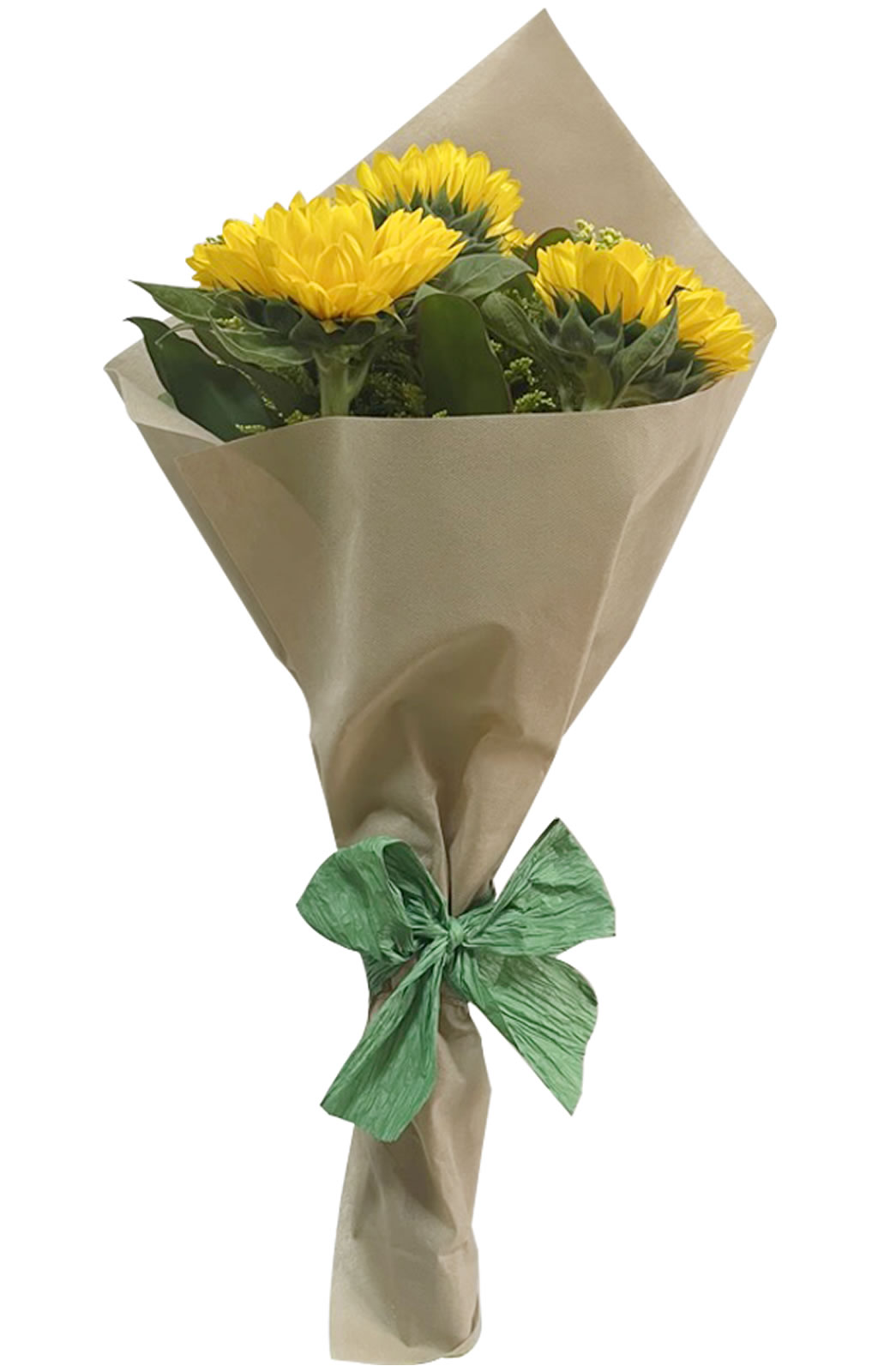 RAMO DE 6 GIRASOLES CON FOLLAJE