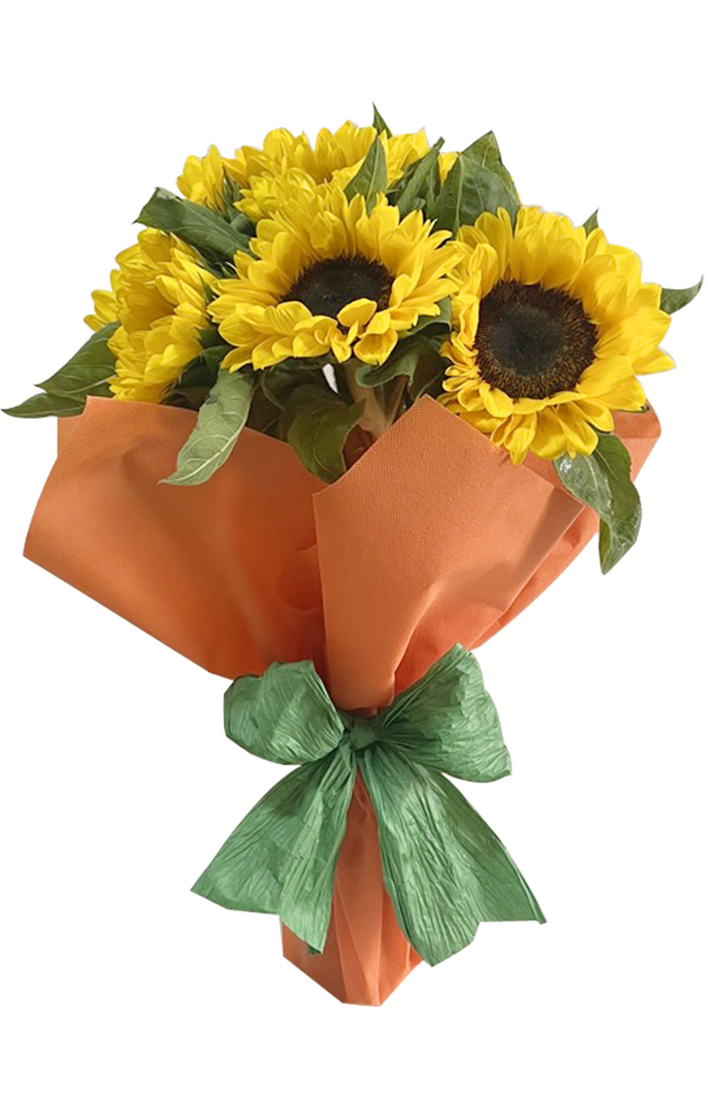 RAMO DE 12 GIRASOLES EN TELA